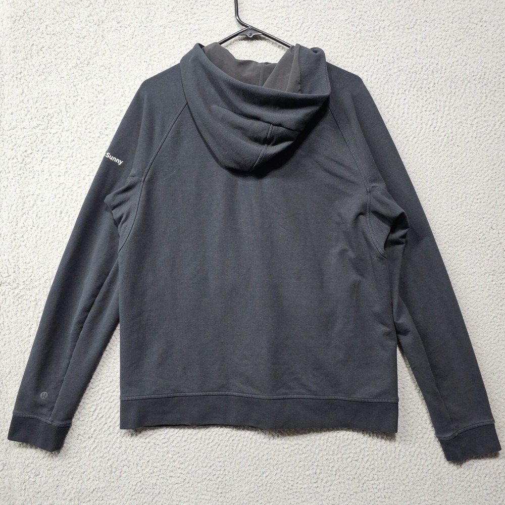 Lululemon Hoodie Mens Large Black City‎ Sweat Full Zip Embroidered Logo M3CBZS - Picture 9 of 13